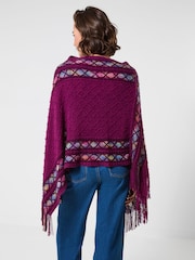 Joe Browns Purple Everyday Style Poncho - Image 2 of 6