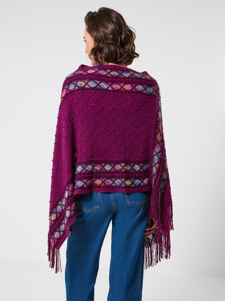 Joe Browns Purple Everyday Style Poncho - Image 2 of 6