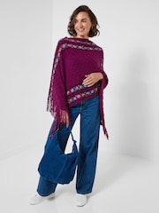 Joe Browns Purple Everyday Style Poncho - Image 3 of 6