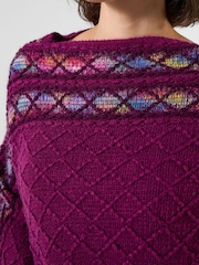 Joe Browns Purple Everyday Style Poncho - Image 4 of 6