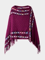 Joe Browns Purple Everyday Style Poncho - Image 5 of 6