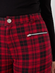 Joe Browns Red Vivienne Check Trousers - Image 5 of 6