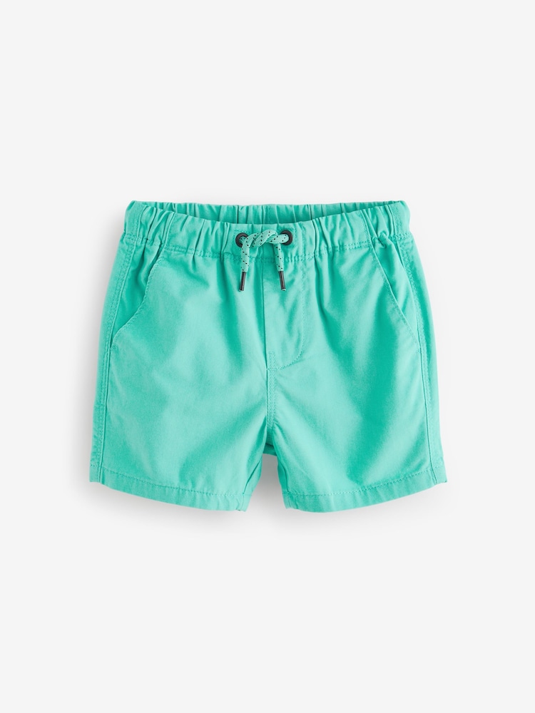 Turqoise/Ecru/Yellow Pull On Shorts 3 Pack (3mths-7yrs) - Image 3 of 6