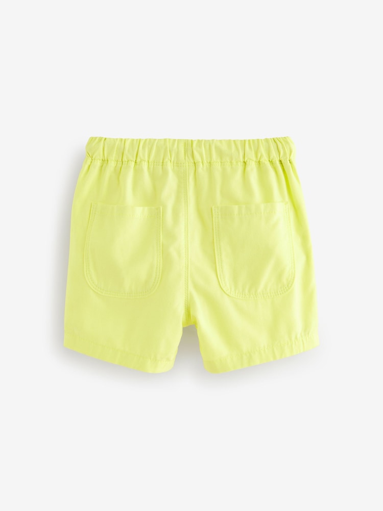 Turqoise/Ecru/Yellow Pull On Shorts 3 Pack (3mths-7yrs) - Image 5 of 6