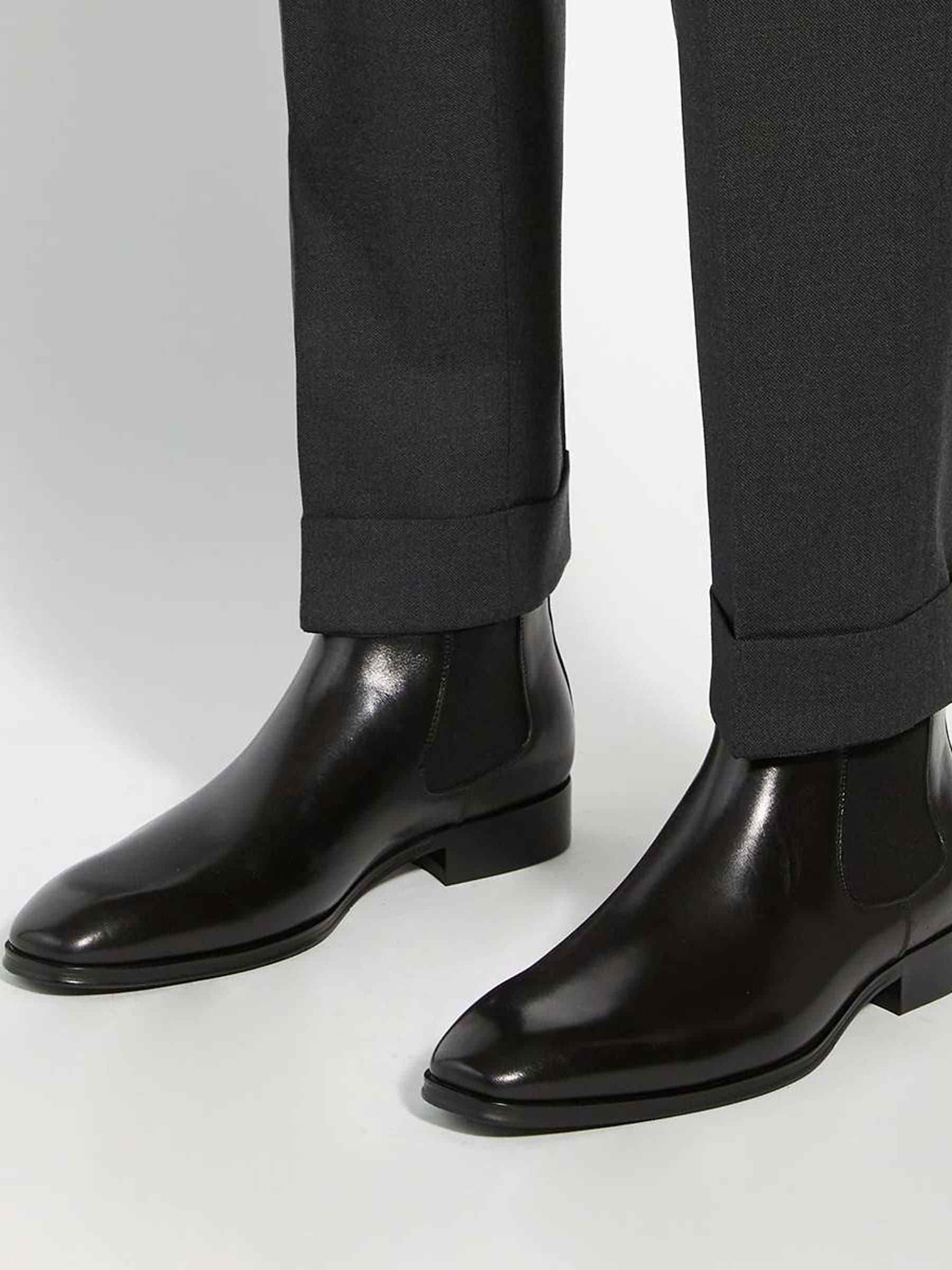Black mens chelsea boots uk discount