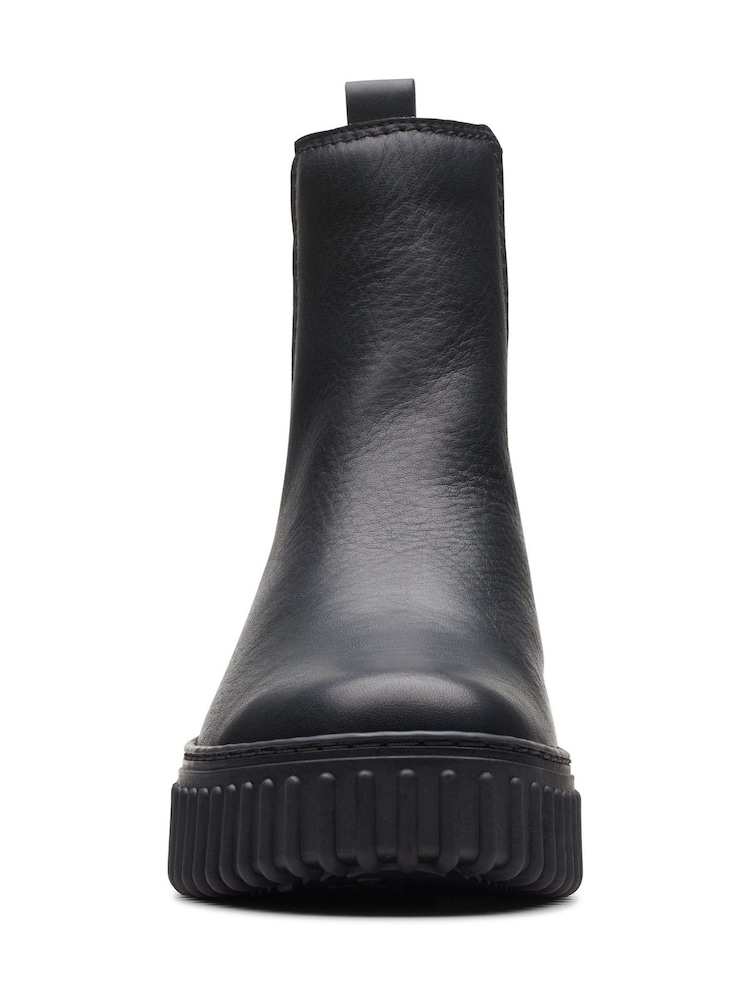 Clarks Black Leather Leather Torhill Maple Boots - Image 5 of 7