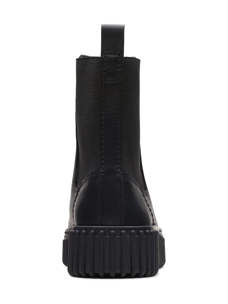 Clarks Black Leather Leather Torhill Maple Boots - Image 6 of 7