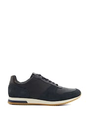 Dune London Navy Blue Wide Fit Trusting Trainers - Image 1 of 5