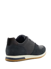 Dune London Navy Blue Wide Fit Trusting Trainers - Image 3 of 5