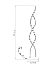 Champagne Gold Callie LED Floor Lamp - Image 4 of 9