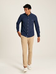 Joules Abbott Navy Check Cotton Poplin Shirt - Image 3 of 6