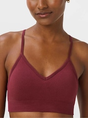 Sweaty Betty Red Soft Ribbed Bra - Image 5 of 6