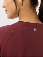 Sweaty Betty Red Athlete Featherweight Seamless T-Shirt - Image 5 of 6