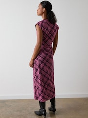 Whistles Check Mesh Midi Dress - Bild 4 von 5