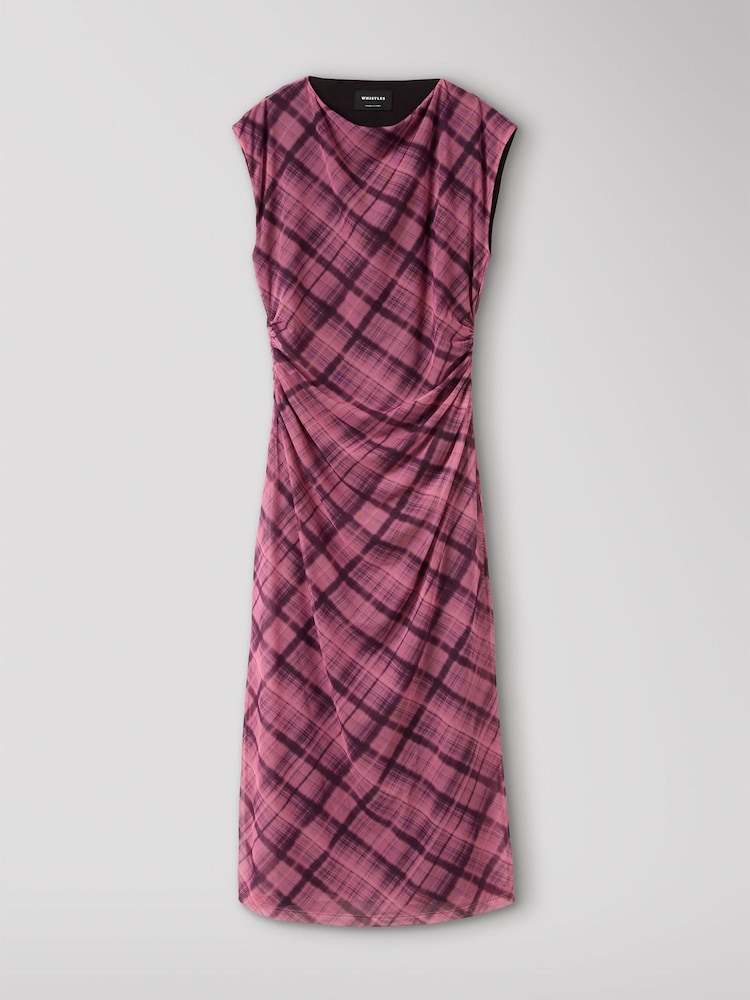 Whistles Check Mesh Midi Dress - Bild 5 von 5 Whistles Check Mesh Midi Dress - Bild 5 von 5