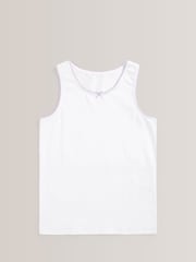 White with Trim 5 Pack Vests (1.5-16yrs) - Image 2 of 8