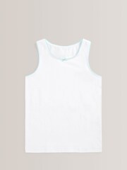 White with Trim 5 Pack Vests (1.5-16yrs) - Image 4 of 8