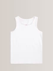 White with Trim 5 Pack Vests (1.5-16yrs) - Image 5 of 8