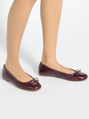 Dune London Red Wf Helenne Ballet Pumps - Image 1 of 6