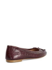 Dune London Red Wf Helenne Ballet Pumps - Image 4 of 6