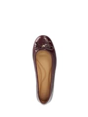 Dune London Red Wf Helenne Ballet Pumps - Image 5 of 6
