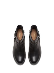 Clarks Black Standard Fit (F) British Neva Western Buckle Boots - Image 6 of 7