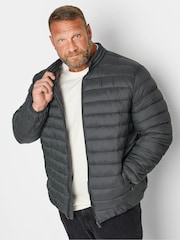 BadRhino Big & Tall Black Padded Collar Coat - Image 2 of 4