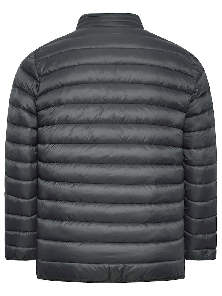 BadRhino Big & Tall Black Padded Collar Coat - Image 4 of 4