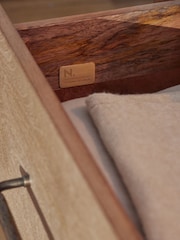 Dark Natural Chandler N. Premium Solid Mango Wood Chest of Drawers - Image 5 of 11