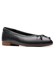 Clarks Black Standard Fit (D) Leather Fawna Lily Shoes - Image 3 of 8
