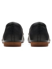 Clarks Black Standard Fit (D) Leather Fawna Lily Shoes - Image 5 of 8