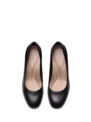 Clarks Black Standard Fit (D) Leather Olivette Pearl Shoes - Image 6 of 7
