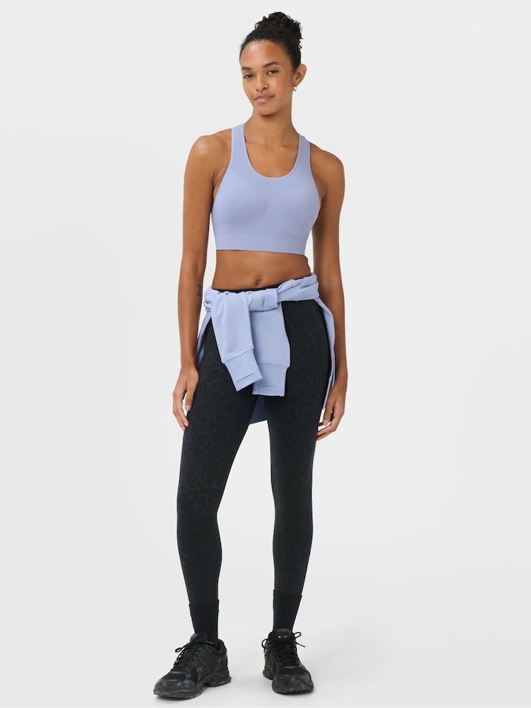 Sweaty Betty Light Blue Stamina Seamless Sports Bra - Image 2 of 6