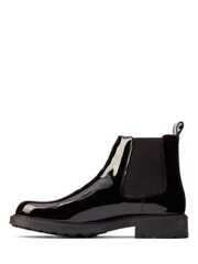 Clarks Black Wide Fit (G) Patent Orinoco2 Lane Boots - Image 2 of 7