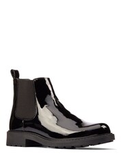 Clarks Black Wide Fit (G) Patent Orinoco2 Lane Boots - Image 3 of 7