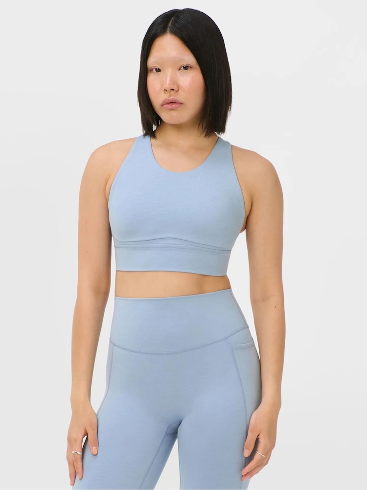Sweaty Betty Blue Ultimate Move Marl Sports Bra - Image 1 of 5 Sweaty Betty Blue Ultimate Move Marl Sports Bra - Image 1 of 5