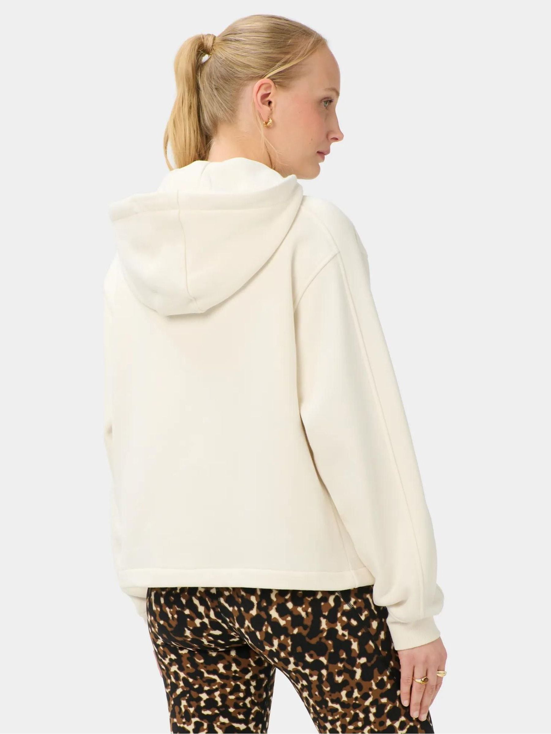 Buy Sweaty Betty White Premium Brushed Zip Through Sweatshirt from