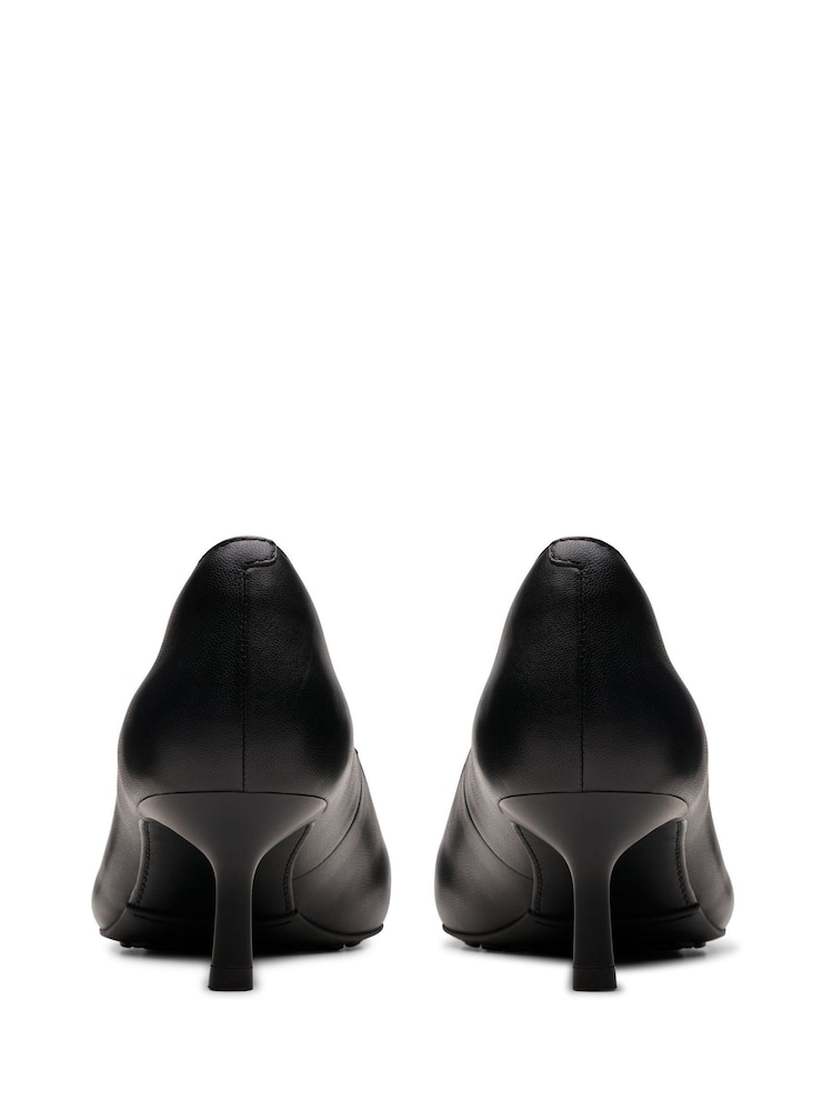 Clarks Black Leather Adela Court Shoes - Image 2 of 7