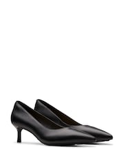 Clarks Black Leather Adela Court Shoes - Image 4 of 7