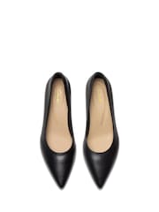 Clarks Black Leather Adela Court Shoes - Image 5 of 7