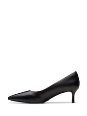 Clarks Black Leather Adela Court Shoes - Image 6 of 7