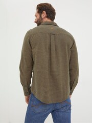 FatFace Green Glynde Grid Check Shirt - Image 2 of 4
