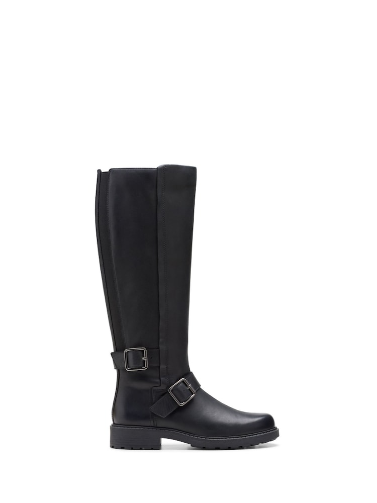 Schwarz - Clarks, Orinoco2, hohe Lederstiefel - Bild 1 von 7