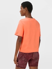 Πορτοκαλί - Sweaty Betty Μπλούζα Elevated Cotton σε ίσια γραμμή - Εικόνα 3 από 6