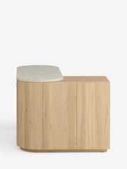 Light Natural Marble and Wood Effect Nomad Swivel Desk - Image 17 of 20