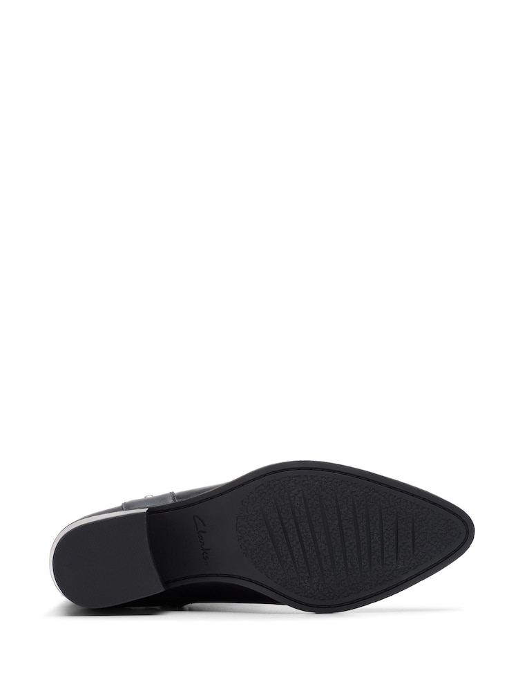 Clarks Black Leather Morzine Rise Western Boots - Image 7 of 7