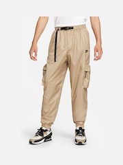 Nike Brown Tech Lined Woven Joggers - Image 1 of 9