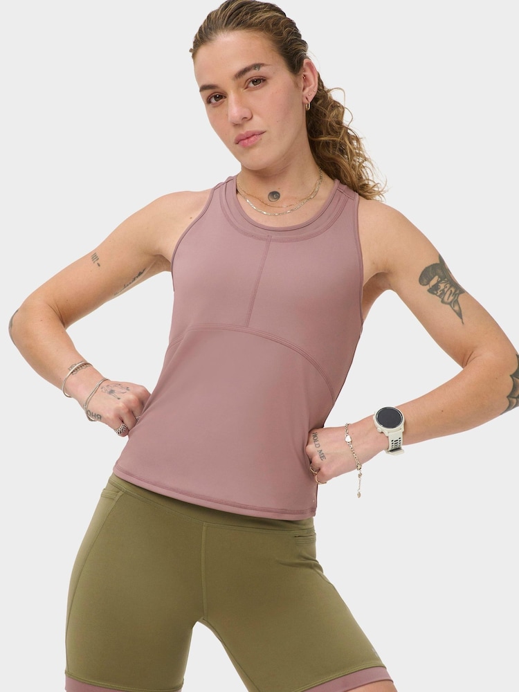 Sweaty Betty Purple Runners High Three Pocket Tank Top - Image 1 of 6