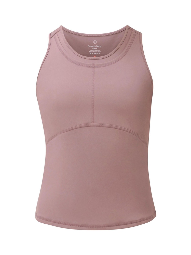 Sweaty Betty Purple Runners High Three Pocket Tank Top - Image 6 of 6