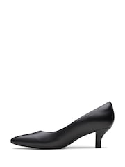 Clarks Black Standard Fit (F) Leather Kepley Vine Shoes - Image 6 of 7